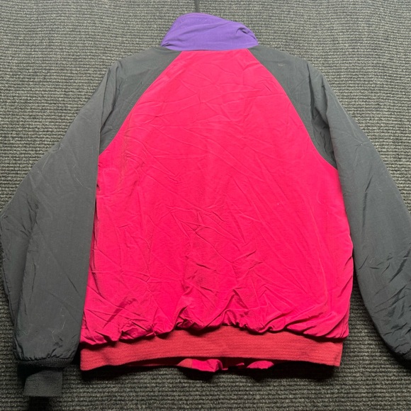 Vintage Land’s End Squall Jacket Red Black Purple 90s soft shell - Picture 6 of 6